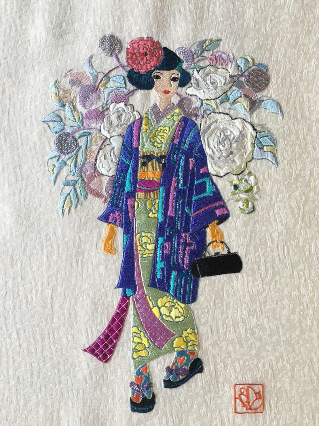 日本刺繍　生徒